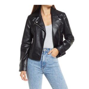 BB Dakota by Steve Madden Faux Leather Moto Jacket